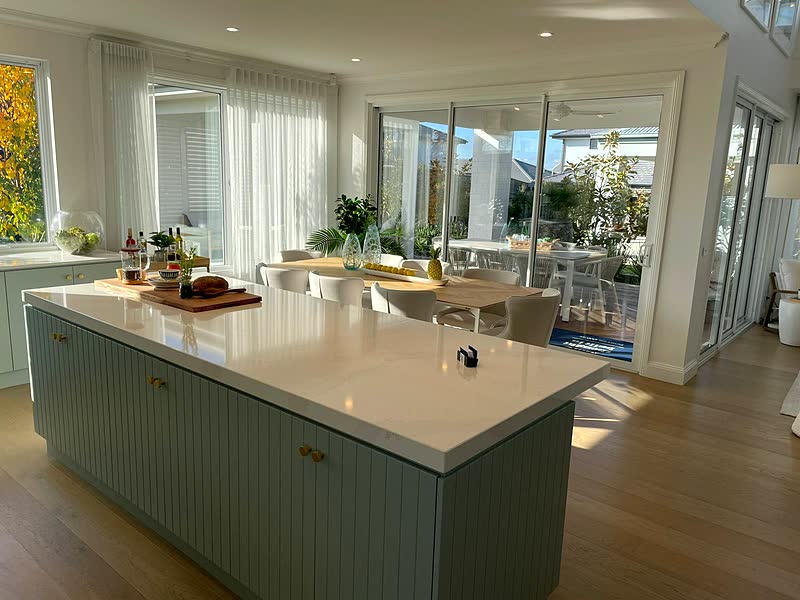 Fluted Island Kitchen — renovation by TIJ Australia