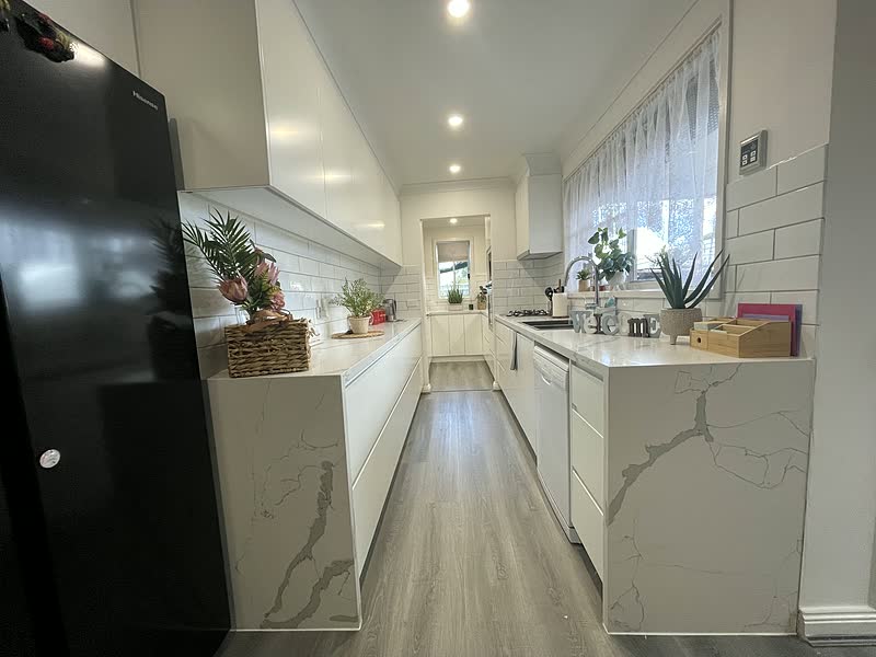 Marble Galley Kitchen — renovation by TIJ Australia
