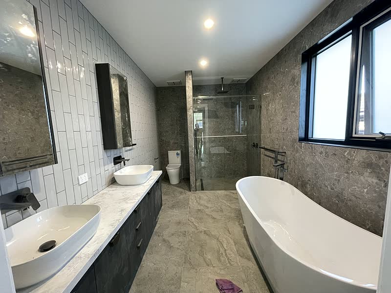 Bath & Twin Vanity — renovation by TIJ Australia