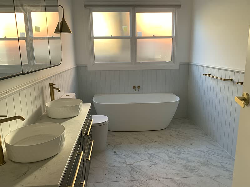 Brass Tapware Bathroom — renovation by TIJ Australia